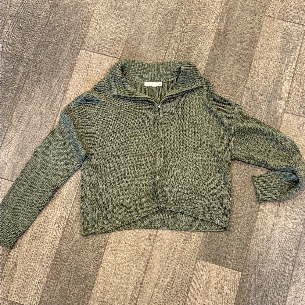 Cozy Olive Cowl Neck Sweater